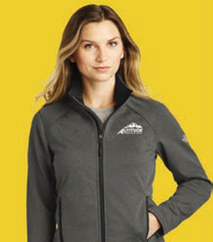 Branded corporate soft shell jacket